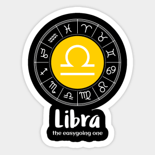 Libra The Easygoing Zodiac Sign Sticker